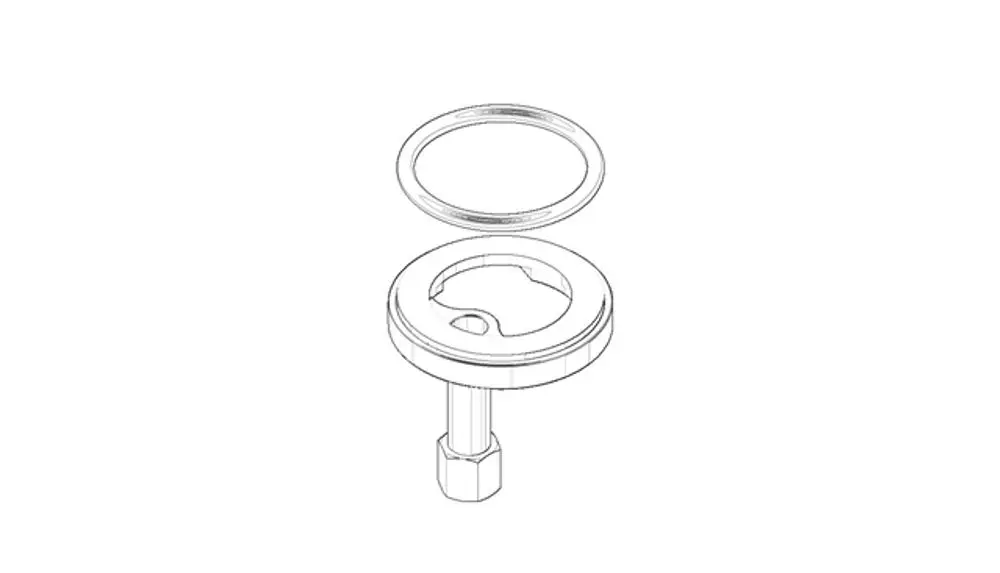 DORNBRACHT Befestigung mit O-Ring D.36,17 x 2,62 mm ERSATZTEILE 04301103866 M30 x 1,5, 0430110386690 Galeriebild 1